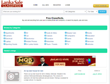 Tablet Screenshot of lankasale.com
